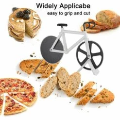 GALOZZOIT Roulette à Pizza Vélo,Roulette à Pizza Original,Couteau à Pizza En Forme De Vélo,Roulette Pizza Professionnel,Roulette Pizza Inoxcoupe, Pizza Vélo (blanc) -Four à pizza Soldes 2022 59853778 3