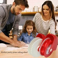 GALOZZOIT Roue à Pâtisserie - 4pcs Découpe-Pâte Pizza Pâtisserie Treillis Cutter Pâtisserie Pie Décoration Cutter En Plastique Rouleau De Roue Pour Pizza Pâtisserie Pie Croûte De Cuisson Cutter Outil -Four à pizza Soldes 2022 60000316 3