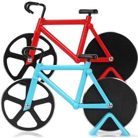GALOZZOIT 2pcs Anti-adhésif En Acier Inoxydable Roulette à Pizza Vélo Découpe-Pizza, Décoration Idéale Et Cadeau 3 GALOZZOIT 2pcs Anti-adhésif En Acier Inoxydable Roulette à Pizza Vélo Découpe-Pizza, Décoration Idéale Et Cadeau