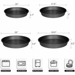 LUCKY-88 Moule à Pizza Antiadhésif, Moule à Pizza épaissi Et Approfondi Moule De Cuisson Ménager (9 Pouces) -Four à pizza Soldes 2022 60062019 4