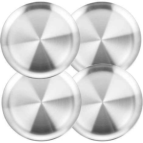 BENOBBY KIDS Plateaux De Four à Pizza En Acier Inoxydable Lot De 4, Ronde Anti-adhérent Plaques à Pizza 30 Cm, Plat à Pizza Robuste 3 BENOBBY KIDS Plateaux De Four à Pizza En Acier Inoxydable Lot De 4, Ronde Anti-adhérent Plaques à Pizza 30 Cm, Plat à Pizza Robuste