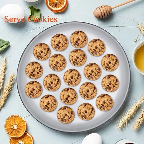 BENOBBY KIDS Plateaux De Four à Pizza En Acier Inoxydable Lot De 4, Ronde Anti-adhérent Plaques à Pizza 30 Cm, Plat à Pizza Robuste 7 BENOBBY KIDS Plateaux De Four à Pizza En Acier Inoxydable Lot De 4, Ronde Anti-adhérent Plaques à Pizza 30 Cm, Plat à Pizza Robuste – Image 5