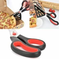 AOUGO Ciseaux à Pizza En Acier Inoxydable De 28cm, Cuisine Cisailles En Ciseaux Avec Pelle Pizza Détachable, (Multi-fonction Pas Seulement Pour Pizza) Gadget De Cuisine -Four à pizza Soldes 2022 60577899 3