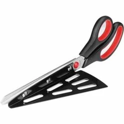 AOUGO Ciseaux à Pizza En Acier Inoxydable De 28cm, Cuisine Cisailles En Ciseaux Avec Pelle Pizza Détachable, (Multi-fonction Pas Seulement Pour Pizza) Gadget De Cuisine -Four à pizza Soldes 2022 60577899 5