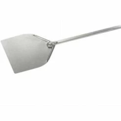 GIMETAL Pelle à Pizza Maison En Acier Aluminisé 32 Cm Manche 120 Cm Made In Italy Qualité Professionnelle