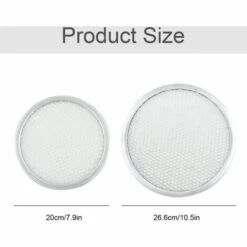 Cisea Pizza Rond Plaque Cuisson Filet - Grille De Grilles à Rondes En Maille Plaques épaisses Avec Trous Pour Perforé Anti-Adhésif Moules Et Barbecue(15 Cm & 20 Cm, Lot De 2 ) -Four à pizza Soldes 2022 60689657 2