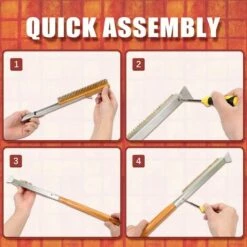 GRID COOL Brosse à Four, Brosse De Nettoyage En Fil De Cuivre Avec Grattoir, Nettoyage De La Grille Du Four 8 GRID COOL Brosse à Four, Brosse De Nettoyage En Fil De Cuivre Avec Grattoir, Nettoyage De La Grille Du Four -Four à pizza Soldes 2022 61223969 3