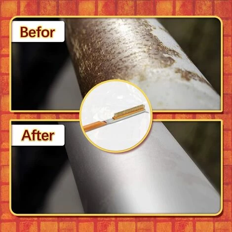 GRID COOL Brosse à Four, Brosse De Nettoyage En Fil De Cuivre Avec Grattoir, Nettoyage De La Grille Du Four 6 GRID COOL Brosse à Four, Brosse De Nettoyage En Fil De Cuivre Avec Grattoir, Nettoyage De La Grille Du Four – Image 4