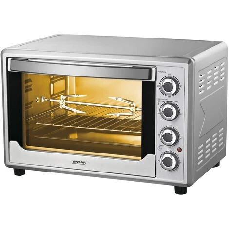 MPM MPE-08T Four électrique De Table à Convection 45 Litres, Acier Inoxydable 2000W Argent - Argent 3 MPM MPE-08T Four électrique De Table à Convection 45 Litres, Acier Inoxydable 2000W Argent - Argent
