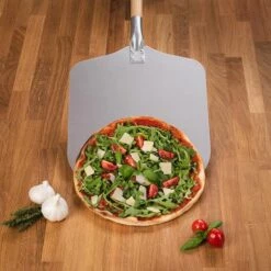 RHAFAYRE 12 Pouces Pelle A Pizza - Spatule Professionnelle Cuisson Authentique - Pelle Pizza Haute Qualité - Pelle à Pizza Aluminium Et Bois -Four à pizza Soldes 2022 62769503 4