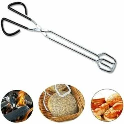JOORRT Cuisine Longues En Acier Inoxydable Pour Barbecue, Grill, Cuisson, Pain, Maison, Extérieur 41cm 2Pcs -Four à pizza Soldes 2022 63519826 2