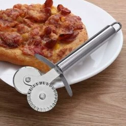 DONTODENT Roulette De Coupe-pizza, Coupe-pizza Professionnel - Cadeau De Roue De Pizza à Poignée Confortable -Four à pizza Soldes 2022 63694176 5