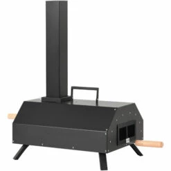 JN.SONGS Four à Pizza Extérieur Avec Pierre à Pizza De 11 Pouces Four à Bois Premium Portable Pour Jardin, Noir -Four à pizza Soldes 2022 63780305 4