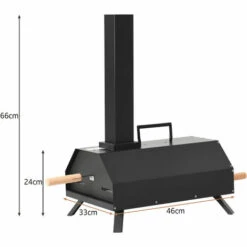 JN.SONGS Four à Pizza Extérieur Avec Pierre à Pizza De 11 Pouces Four à Bois Premium Portable Pour Jardin, Noir -Four à pizza Soldes 2022 63780305 5