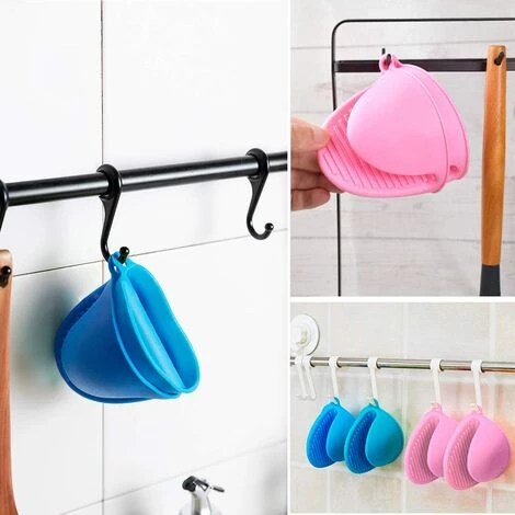 HKLFFJA Ofenhandschuhe, Silikonhandschuhe, Hitzebeständige Küche, Langlebige, Wärmeisolierende Mini-Handschuhe Zum Schutz Des Besteckgestells Und Des Grills 4 HKLFFJA Ofenhandschuhe, Silikonhandschuhe, Hitzebeständige Küche, Langlebige, Wärmeisolierende Mini-Handschuhe Zum Schutz Des Besteckgestells Und Des Grills – Image 2