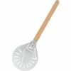 SINCèREETALI Spatule à Pizza Ronde De 7 Pouces, Spatule à Pizza Perforée Avec Long Manche En Bois Amovible, Poignées En Aluminium Et Antidérapantes -Four à pizza Soldes 2022 63815188 1