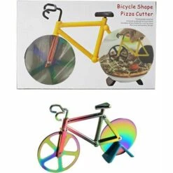 SINCèREETALI Coupe-pizza Pour Vélo, Coupe-pizza Antiadhésif Pour Vélo Avec Support, Lames Super Tranchantes, Adapté Pour Couper La Pizza -Four à pizza Soldes 2022 63818444 5