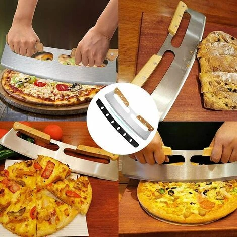 SINCèREETALI Coupe Pizza, Couteau à Pizza En Acier Inoxydable Lame De Coupe-couteau à Pizza Avec Manche En Bois Et Housse De Protection Couteau Pizza Pour Gâteau Pâte 35*11 Cm 6 SINCèREETALI Coupe Pizza, Couteau à Pizza En Acier Inoxydable Lame De Coupe-couteau à Pizza Avec Manche En Bois Et Housse De Protection Couteau Pizza Pour Gâteau Pâte 35*11 Cm – Image 4