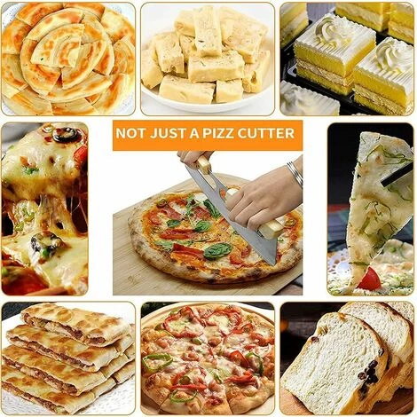 SINCèREETALI Coupe Pizza, Couteau à Pizza En Acier Inoxydable Lame De Coupe-couteau à Pizza Avec Manche En Bois Et Housse De Protection Couteau Pizza Pour Gâteau Pâte 35*11 Cm 7 SINCèREETALI Coupe Pizza, Couteau à Pizza En Acier Inoxydable Lame De Coupe-couteau à Pizza Avec Manche En Bois Et Housse De Protection Couteau Pizza Pour Gâteau Pâte 35*11 Cm – Image 5
