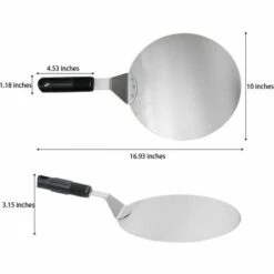 SINCèREETALI Pelle à Pizza Ronde En INOX Avec Manche En Anti-dérapant Idéal Pour Les Gâteaux, Pizzas, Tartes -Four à pizza Soldes 2022 63820171 3