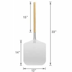 SINCèREETALI Aluminum 12-inch Pelle à Pizza Avec Une Poignée En Bois -Four à pizza Soldes 2022 63820730 2