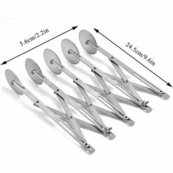 FOZIY Roulette Pate Acier Inoxydable,Roulette Pizza à 5 Roues,Acier Inoxydable Roulette à Pizza,Roulette Pate,pour Tarte Biscuits Patisserie Et Pizza Découpe Pate Couteaux Cuisson，Fonepro -Four à pizza Soldes 2022 63840484 3