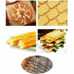 FOZIY Roulette Pate Acier Inoxydable,Roulette Pizza à 5 Roues,Acier Inoxydable Roulette à Pizza,Roulette Pate,pour Tarte Biscuits Patisserie Et Pizza Découpe Pate Couteaux Cuisson，Fonepro -Four à pizza Soldes 2022 63840484 5