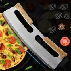 ARC-EN-CIéL Coupe Pizza, Couteau à Pizza En Acier Inoxydable 35cm Avec Manche En Bois,Coupe-pizza Professionnel Avec Manche En Bois Massif -Arcenciél 10 ARC-EN-CIéL Coupe Pizza, Couteau à Pizza En Acier Inoxydable 35cm Avec Manche En Bois,Coupe-pizza Professionnel Avec Manche En Bois Massif -Arcenciél -Four à pizza Soldes 2022 64125983 4