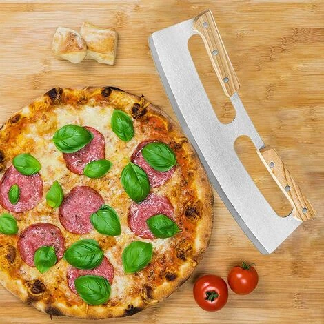 ARC-EN-CIéL Coupe Pizza, Couteau à Pizza En Acier Inoxydable 35cm Avec Manche En Bois,Coupe-pizza Professionnel Avec Manche En Bois Massif -Arcenciél 7 ARC-EN-CIéL Coupe Pizza, Couteau à Pizza En Acier Inoxydable 35cm Avec Manche En Bois,Coupe-pizza Professionnel Avec Manche En Bois Massif -Arcenciél – Image 5