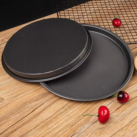 CARILLONSàVENT Lot De 2 Plaques De Cuisson Rondes à Pizza, Anti-adhésives, Pour Four à Pizza, Grillades Et Accessoires De Cuisine – 20 Cm, 25 Cm, Noir Carivent 7 CARILLONSàVENT Lot De 2 Plaques De Cuisson Rondes à Pizza, Anti-adhésives, Pour Four à Pizza, Grillades Et Accessoires De Cuisine – 20 Cm, 25 Cm, Noir Carivent – Image 5