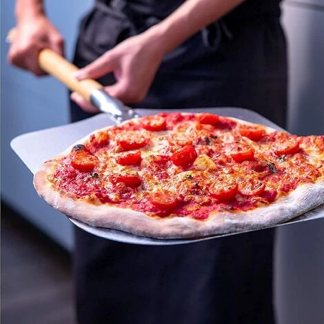 BENOBBY KIDS Pelle à Pizza Pelle à Pizza Pour Four, Coupe Pizza Et Trancheuse Planche à Pizza Aluminium Avec Poignée En Bois Pliable Pour Pizza Gâteau Pâte 5 BENOBBY KIDS Pelle à Pizza Pelle à Pizza Pour Four, Coupe Pizza Et Trancheuse Planche à Pizza Aluminium Avec Poignée En Bois Pliable Pour Pizza Gâteau Pâte – Image 3