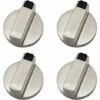 FOZIY Bouton Cuisinière à Gaz - Lot De 4 Boutons De Commande En Métal 8 Mm Pour Four Et Cuisinière， Fonepro -Four à pizza Soldes 2022 64242759 1