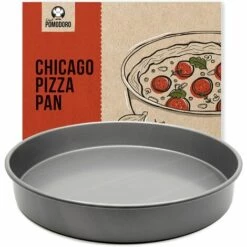 BENOBBY KIDS Plat à Pizza Rond Profond, 9 Pouces, Aluminium Anodisé Trempé, Ustensiles De Cuisine Pour Pizza, Tarte, Gâteau