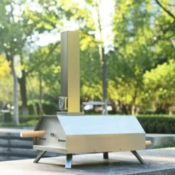 Four à Pizza Extérieur, Machine à Pizza, Four à Granulés De Pizza Avec Pierre à Pizza De 11 Pouces, Fer à Revêtement En Poudre,LBF