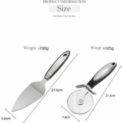 LTS FAFA Roulettes à Pizza & Pelle à Pizza Set,Coupe Pizza,Découpe Pizza,Couteau A Pizza,Pizza Cutter Avec Poignée En Silicone Et Lames En Acier Inoxydable Avec Couvercle De Protection,antiadhésif,Noir 2 Pièce 11 LTS FAFA Roulettes à Pizza & Pelle à Pizza Set,Coupe Pizza,Découpe Pizza,Couteau A Pizza,Pizza Cutter Avec Poignée En Silicone Et Lames En Acier Inoxydable Avec Couvercle De Protection,antiadhésif,Noir 2 Pièce -Four à pizza Soldes 2022 64931236 5