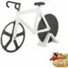 JUNJUN Coupe-pizza à Vélo Coupe-pizza, Coupe-pizza En Acier Inoxydable à Revêtement Antiadhésif, Intéressant Coupe-pizza Pour Vélo, Coupe-pizza Avec Molette Tranchante, Peut Couper Des Pizzas Et Des Crêpes