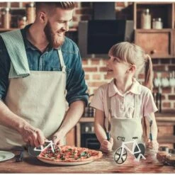 JUNJUN Coupe-pizza à Vélo Coupe-pizza, Coupe-pizza En Acier Inoxydable à Revêtement Antiadhésif, Intéressant Coupe-pizza Pour Vélo, Coupe-pizza Avec Molette Tranchante, Peut Couper Des Pizzas Et Des Crêpes -Four à pizza Soldes 2022 65414365 4