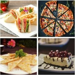 JUNJUN Coupe-pizza à Vélo Coupe-pizza, Coupe-pizza En Acier Inoxydable à Revêtement Antiadhésif, Intéressant Coupe-pizza Pour Vélo, Coupe-pizza Avec Molette Tranchante, Peut Couper Des Pizzas Et Des Crêpes -Four à pizza Soldes 2022 65414365 5