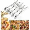 DONTODENT Coupe-pâte, Coupe-pizza En Acier Inoxydable 5 Roues Diviseur De Gâteau Réglable Pizza -Four à pizza Soldes 2022 65607102 1