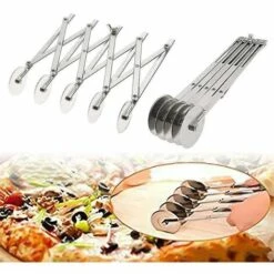 DONTODENT Coupe-pâte, Coupe-pizza En Acier Inoxydable 5 Roues Diviseur De Gâteau Réglable Pizza 8 DONTODENT Coupe-pâte, Coupe-pizza En Acier Inoxydable 5 Roues Diviseur De Gâteau Réglable Pizza -Four à pizza Soldes 2022 65607102 3
