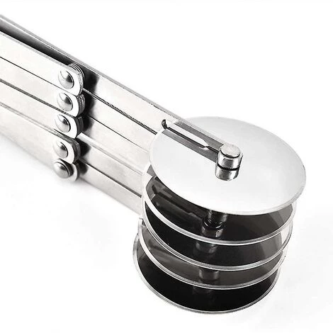 DONTODENT Coupe-pâte, Coupe-pizza En Acier Inoxydable 5 Roues Diviseur De Gâteau Réglable Pizza 6 DONTODENT Coupe-pâte, Coupe-pizza En Acier Inoxydable 5 Roues Diviseur De Gâteau Réglable Pizza – Image 4