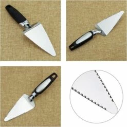 HELLO KITTY BAIN Trancheuse à Gâteau à Pizza En Acier Inoxydable, Séparateurs De Trancheuse, Spatule De Coupe à Bord Dentelé -Four à pizza Soldes 2022 65623779 3