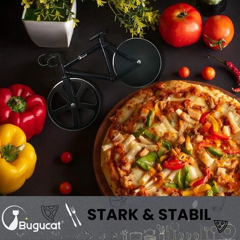 HELLO KITTY BAIN Couteau à Pizza à Vélo, Trancheuse à Double Roue à Pizza Robuste, Accessoires De Pizza Pour Amoureux De La Pizza En Acier Inoxydable 6 HELLO KITTY BAIN Couteau à Pizza à Vélo, Trancheuse à Double Roue à Pizza Robuste, Accessoires De Pizza Pour Amoureux De La Pizza En Acier Inoxydable – Image 4