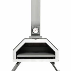 FVO Four à Pizza Extérieur, Machine à Pizza, Four à Bois Premium Pour Le Jardin,， Four à Granulés De Pizza, Four à Pizza Portable En Acier Inoxydable Avec Pierre à Pizza, Thermomètre Intégré,（argent） -Four à pizza Soldes 2022 65884661 3