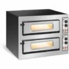 Royal Catering Four À Pizza Électrique 2 Étages @ 62x50x12cm 8kW 230V-400V 455°C - Bleu, Rouge, Gris -Four à pizza Soldes 2022 65899525 1