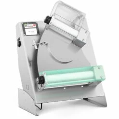 ROYAL CATERING Façonneuse Pâte À Pizza Professionnelle Laminoir Vertical Auto ø 14-29 Cm ≤ 5mm - Blanc