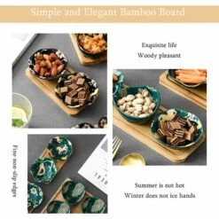 Qualité En Bambou Droit Plateau Durable De Taille Mini Plateau En Bambou Plateau En Bambou Collation Fruits Stable 3 Plateaux De Service Rectangulaires En Bambou Pour Plantes En Pot Snacks Cake Pizza -Adélala -Four à pizza Soldes 2022 66381606 5