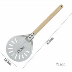 TANèTUE Professionnel Pizza Tournant Peel,Long Manche 7/8/ 9 Pouces Perforé Pizza Tournant Peel, Pelle à Pizza, En Aluminium Pelle À Pizza Paddle, Petit - 7 Pouces 40cm -Four à pizza Soldes 2022 67426622 3