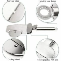 TANèTUE Roue à Pizza, Couteau à Pizza Multifonction 4 En 1, Coupe-pizza En Acier Inoxydable De Qualité Alimentaire, Pelle à Pizza, Passe Au Lave-vaisselle 8 TANèTUE Roue à Pizza, Couteau à Pizza Multifonction 4 En 1, Coupe-pizza En Acier Inoxydable De Qualité Alimentaire, Pelle à Pizza, Passe Au Lave-vaisselle -Four à pizza Soldes 2022 67429870 2