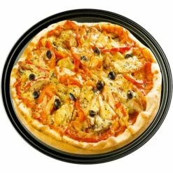 YIENJAOY AGILITY Poêle à Pizza Punch Acier Au Carbone Plat Four Perforé Multi-Usages Plaque à Pizzac Anti-adhérent Plaques à Pizza Utilisée Pour Pâtisserie, La Pizza, Le Gâteau, Les Sandwichs, Saucisse, Galettes -Four à pizza Soldes 2022 67902840 3